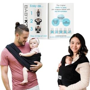Baby K’tan Carrier, Gray, Size Small